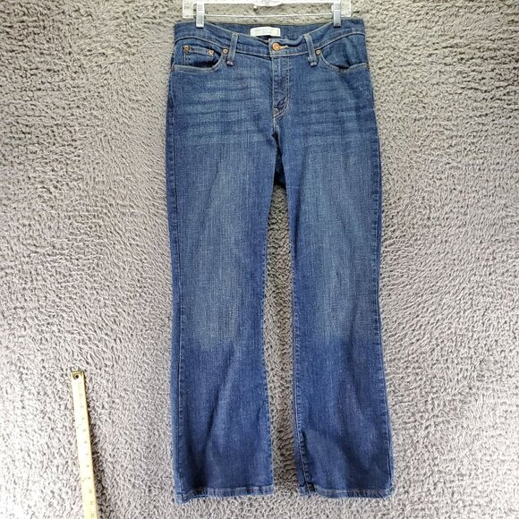 Levis Jeans Womens 12 Blue 529 Curvy Boot Cut Stretch Denim - Picture 2 of 10